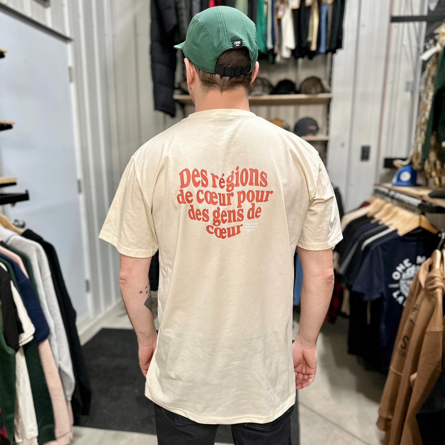 Le T-Shirt Des Régions de Coeur Pour des Gens de Coeur