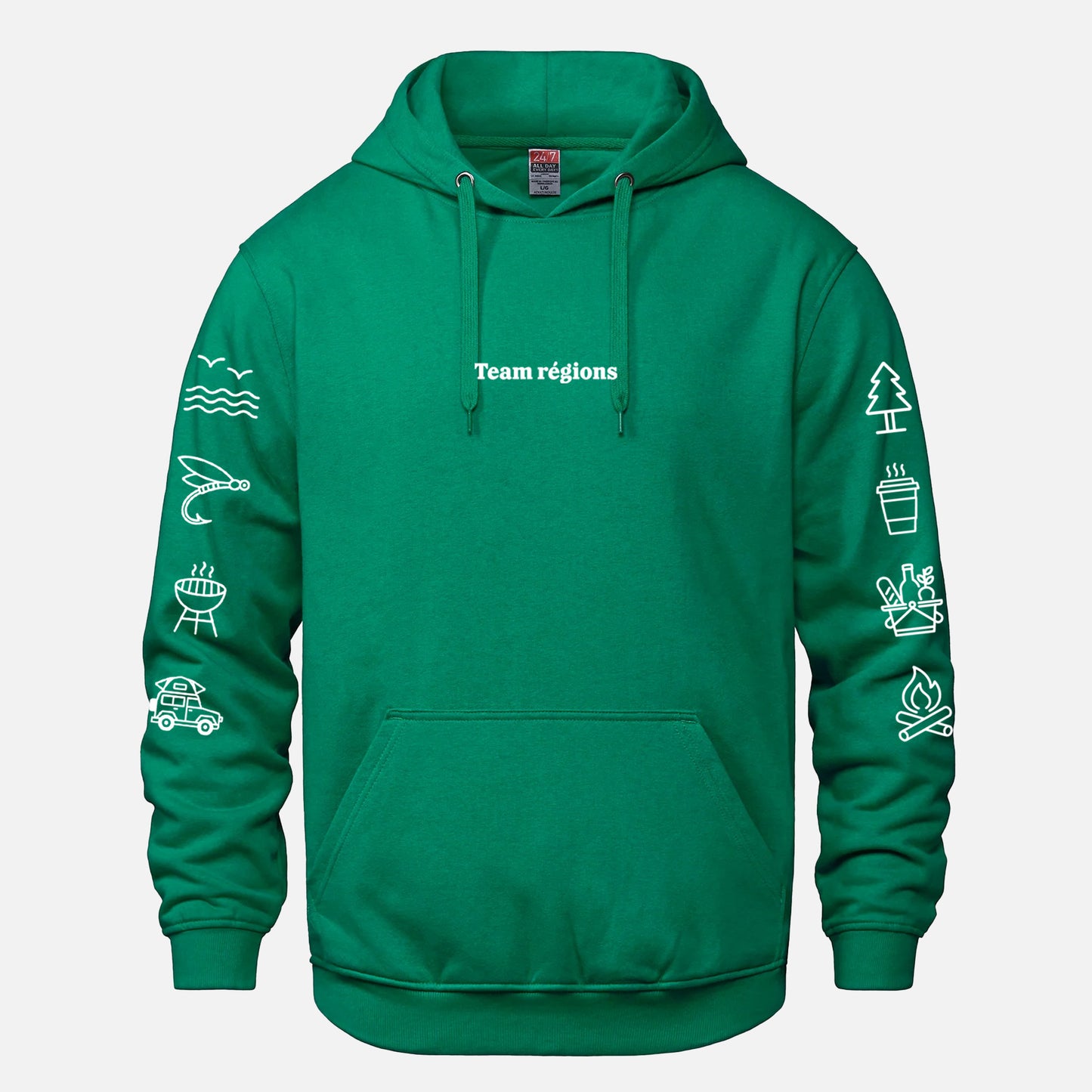 Le Hoodie Team Région Vert